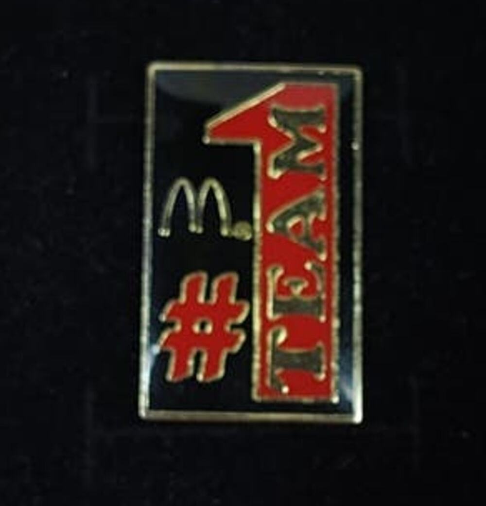 McDonald's #1 Team Pin 2006 for a Hat, Lapel, Lanyard, Jacket or Backpack - New